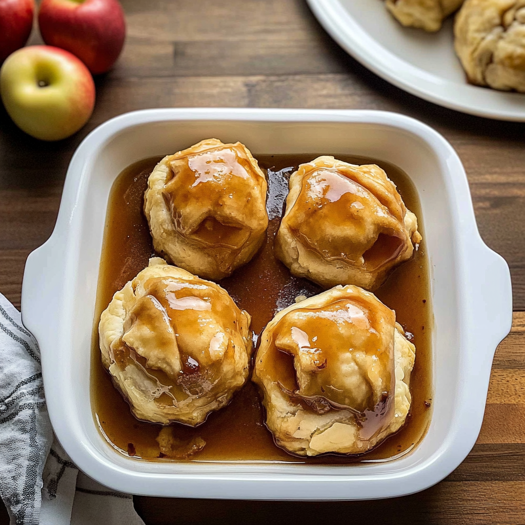 Recipe preparation for old-fashioned apple dumplings