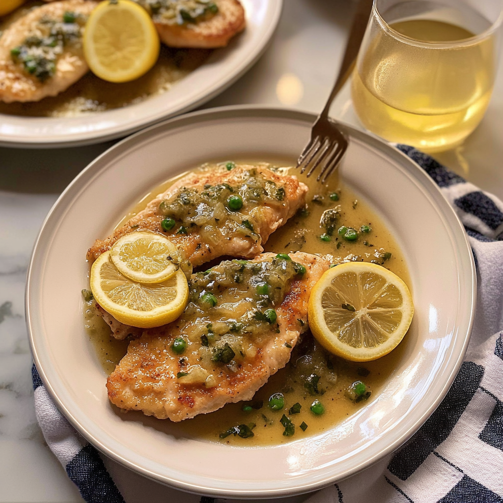 Recipe preparation for 30-Minute Chicken Piccata with Lemon Butter Sauce