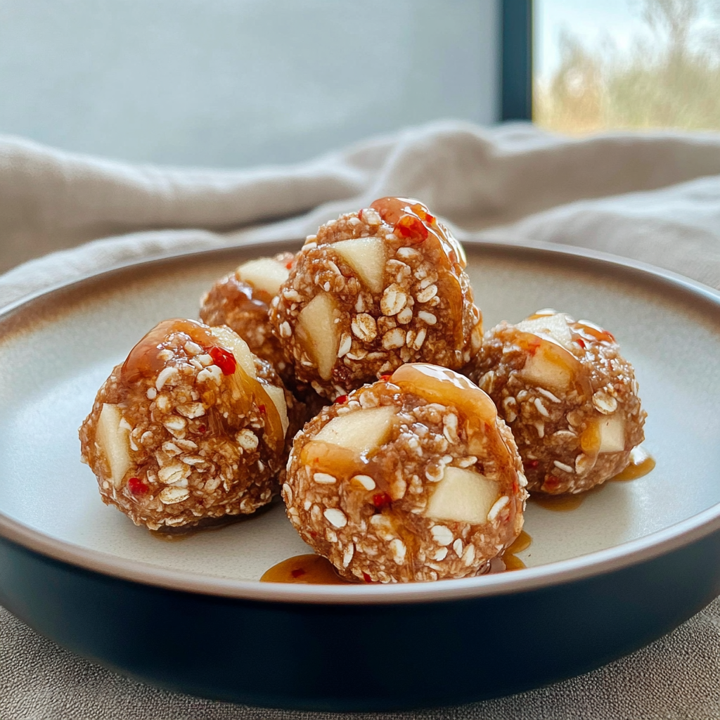 Recipe preparation for High Protein Apple Bites