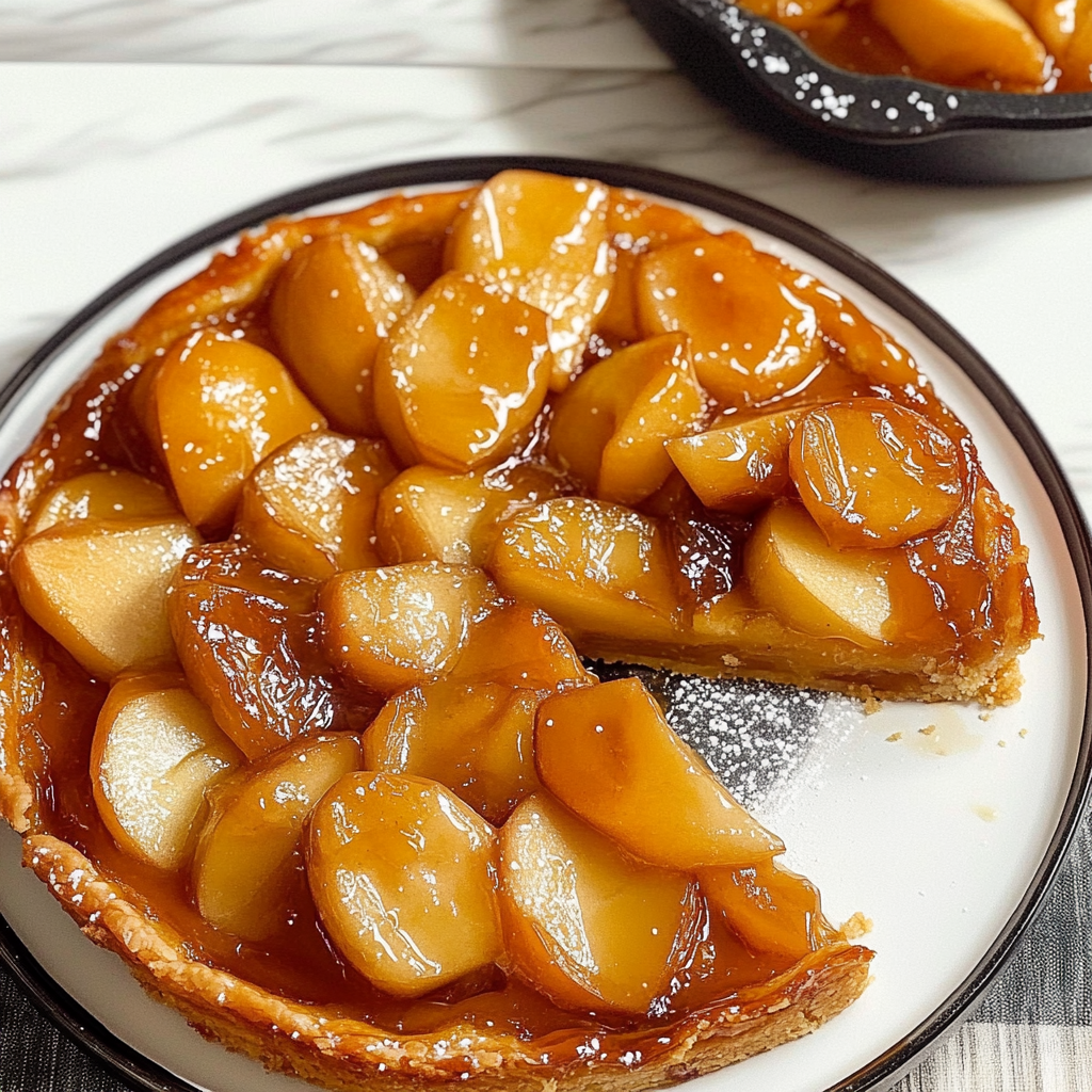 Recipe preparation for Apple & Hazelnut Tarte Tatin