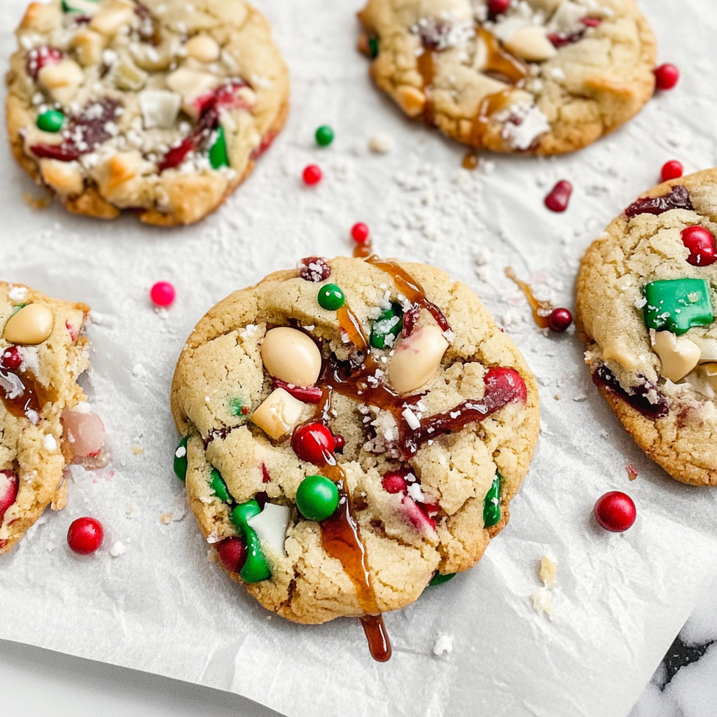 Recipe preparation for Christmas Kitchen Sink Cookies