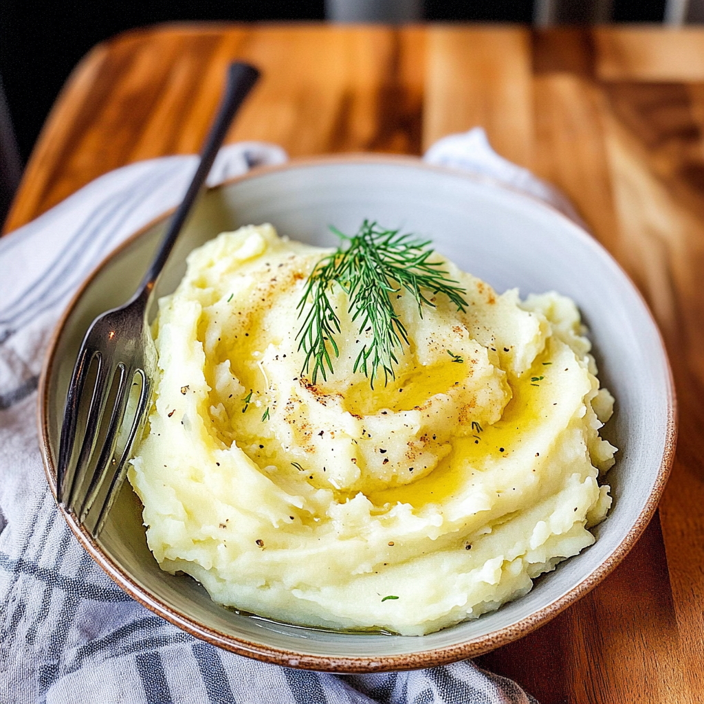 Recipe preparation for Instant Pot Mashed Potatoes with Cream Cheese