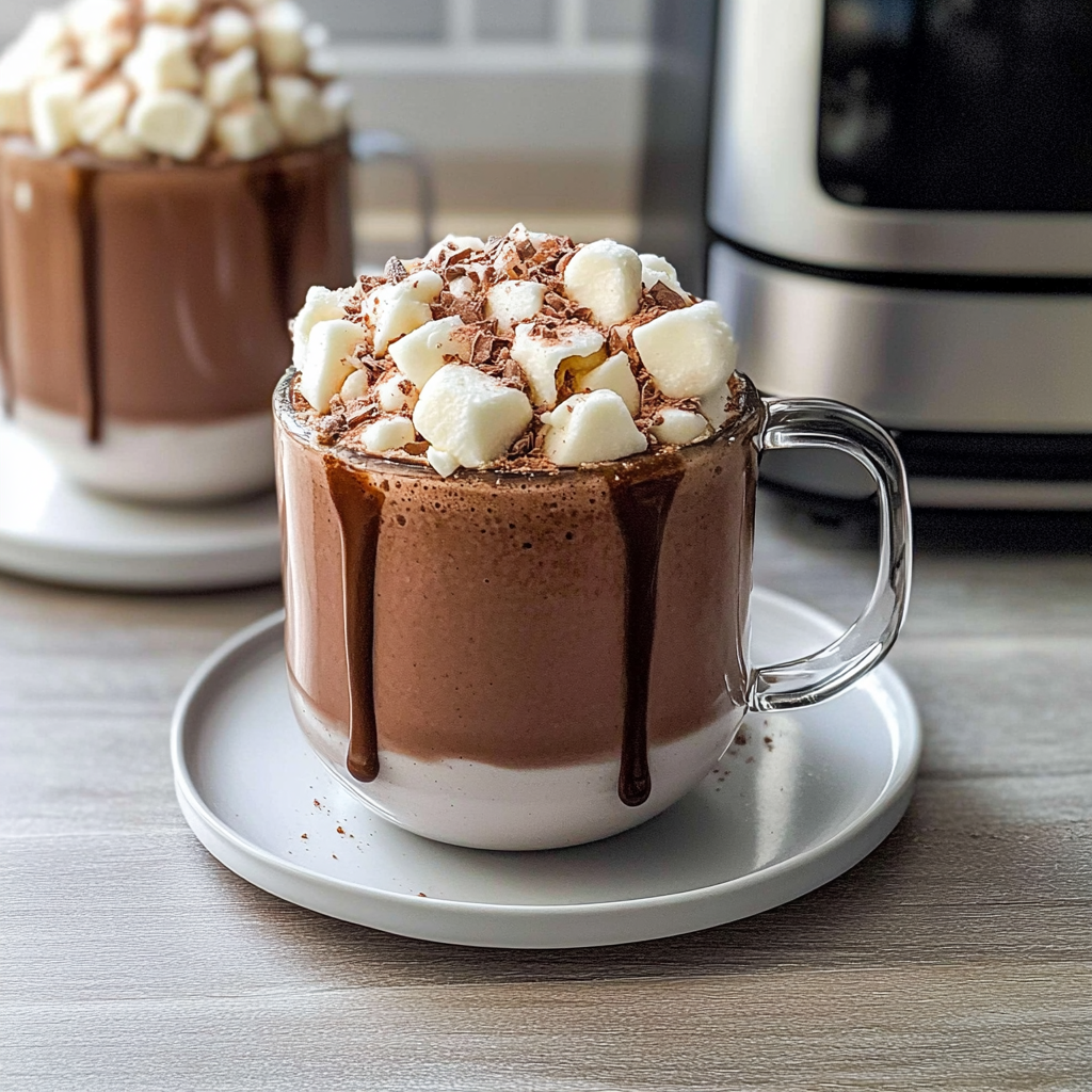 Recipe preparation for Slow Cooker Hot Chocolate for Christmas Parties