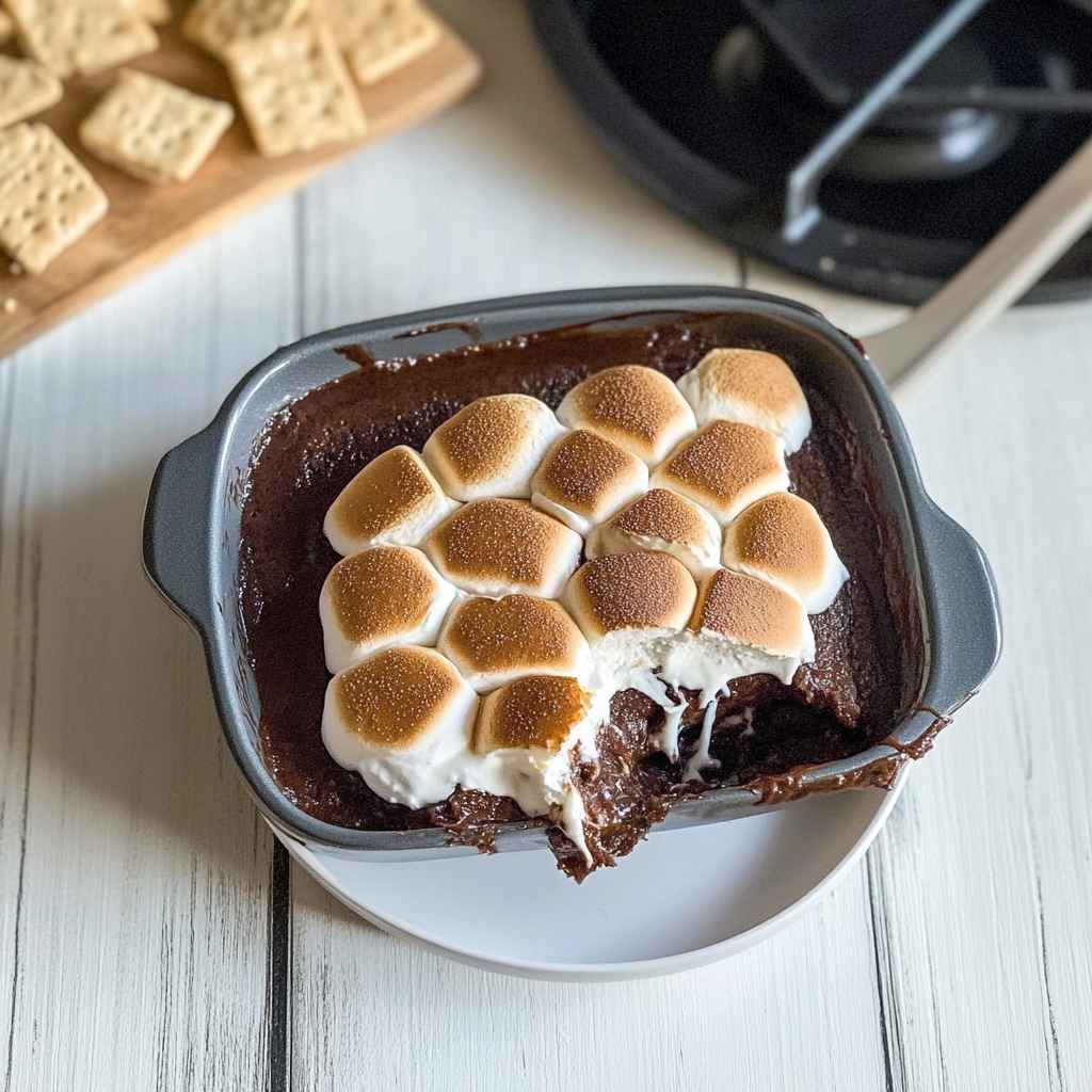Recipe preparation for S’mores Dip