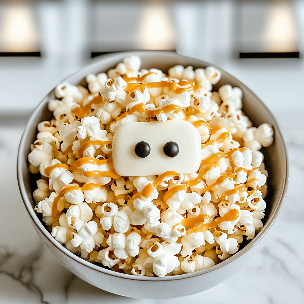 Recipe preparation for Bat Wing Popcorn