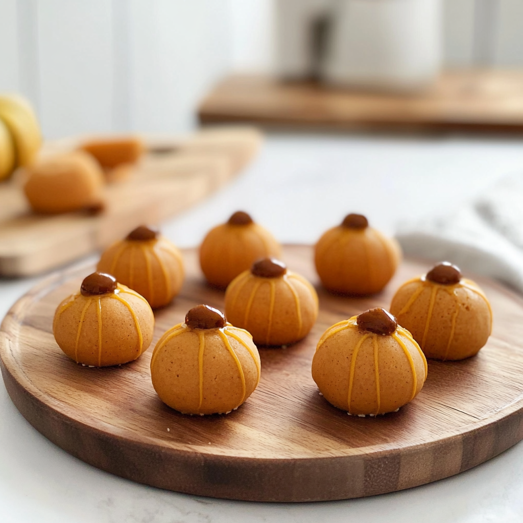 Recipe preparation for Pumpkin Cheesecake Truffles