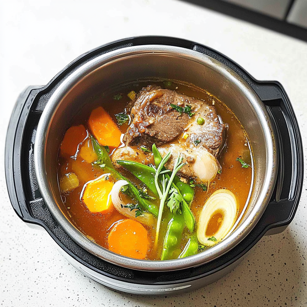 Recipe preparation for Instant Pot beef Bone Broth