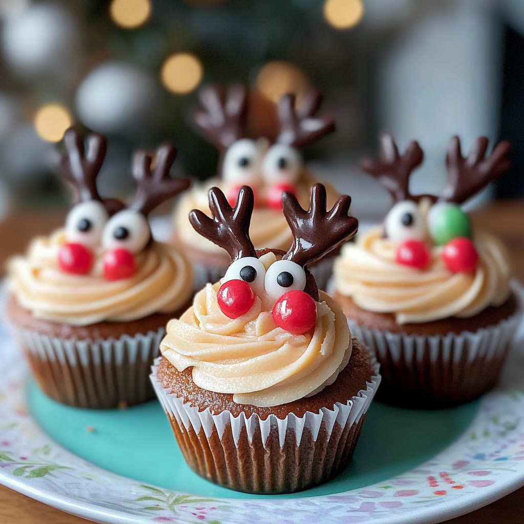 Recipe preparation for Reindeer Cupcakes