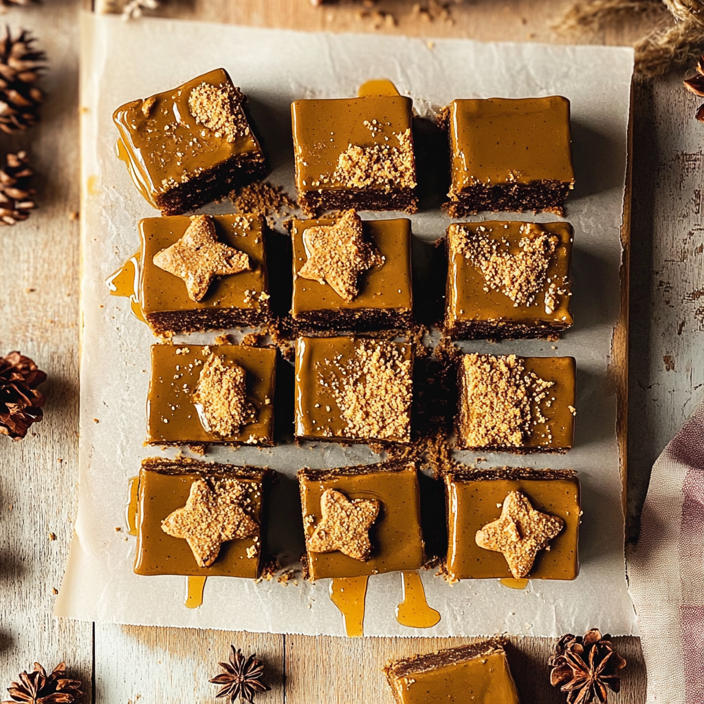 Recipe preparation for Gluten-Free Vegan Gingerbread Millionaires Shortbread