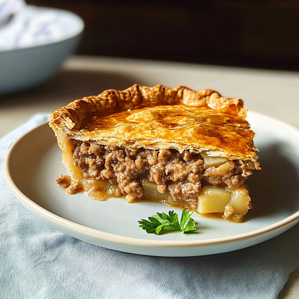Recipe preparation for Tourtière – Meat and Potato Pie