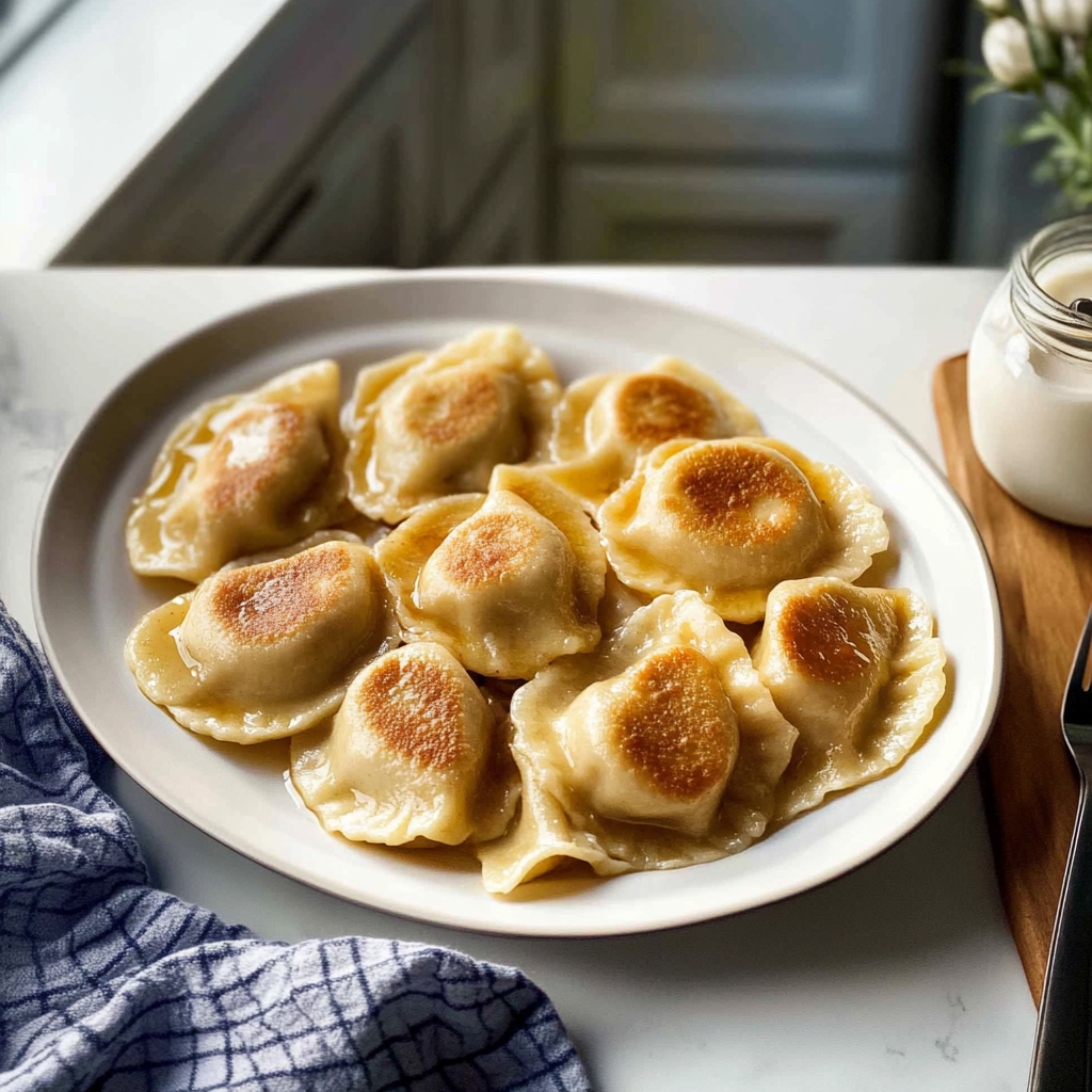 Recipe preparation for Homemade Pierogi