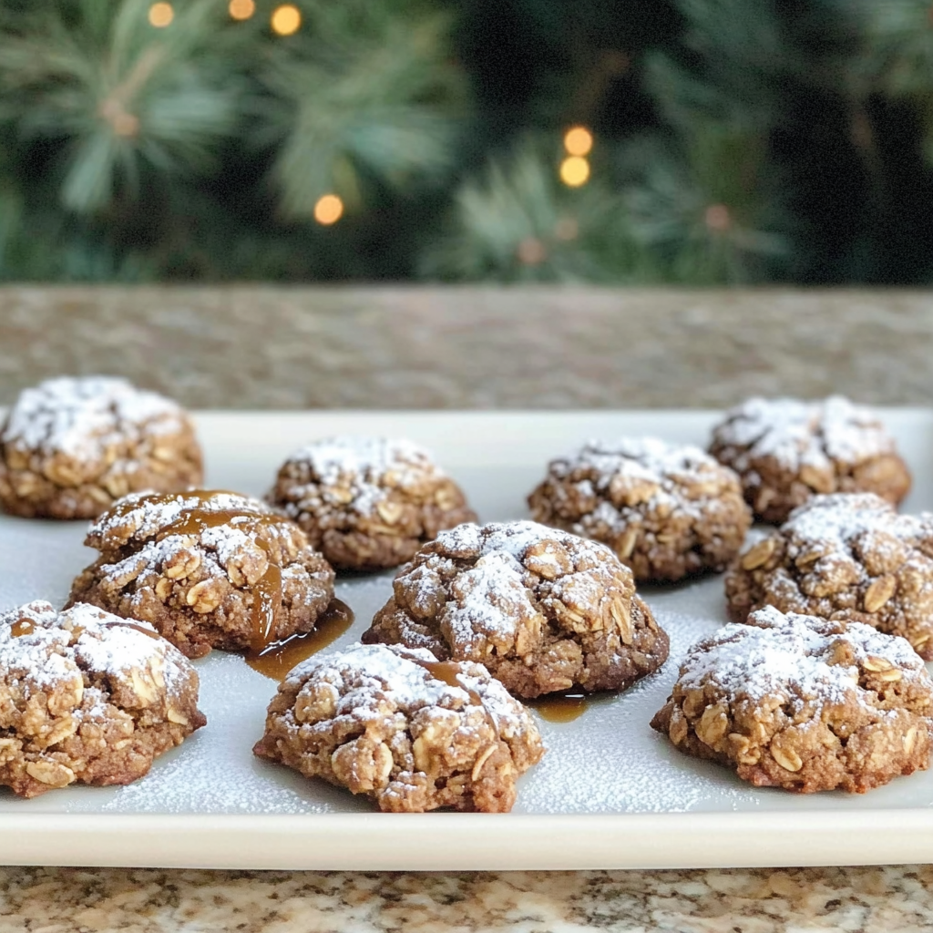Recipe preparation for Spicy Gingerbread Granola Cookies