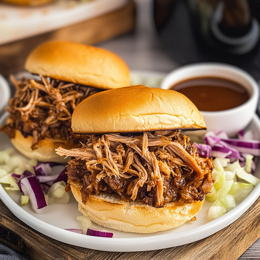 Recipe preparation for Crockpot Pulled Pork Sliders
