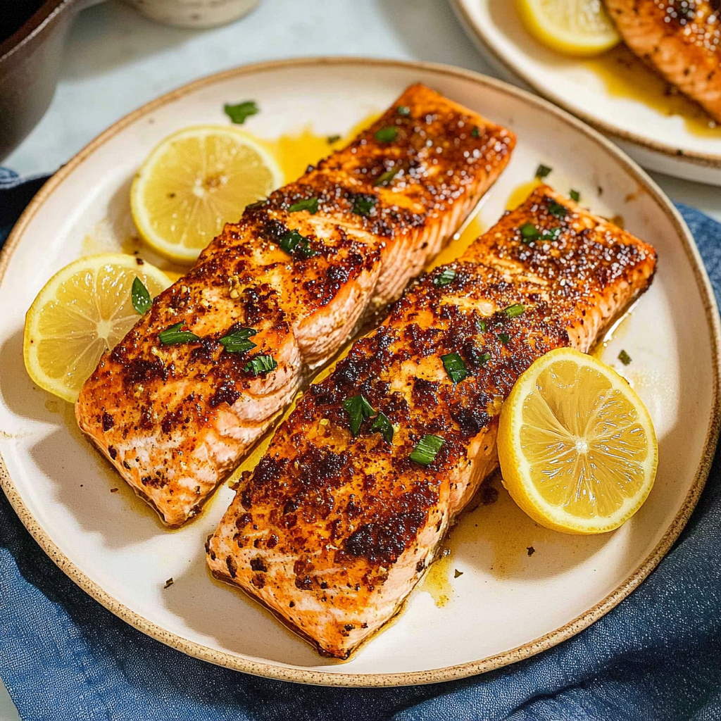 Recipe preparation for 30-Minute Lemon Garlic Butter Salmon