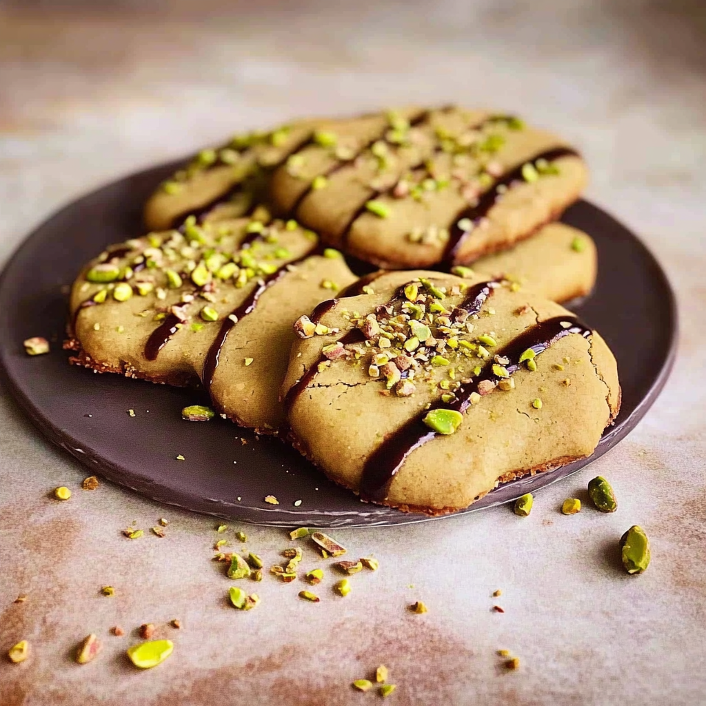 Recipe preparation for Pistachio Shortbread Cookies