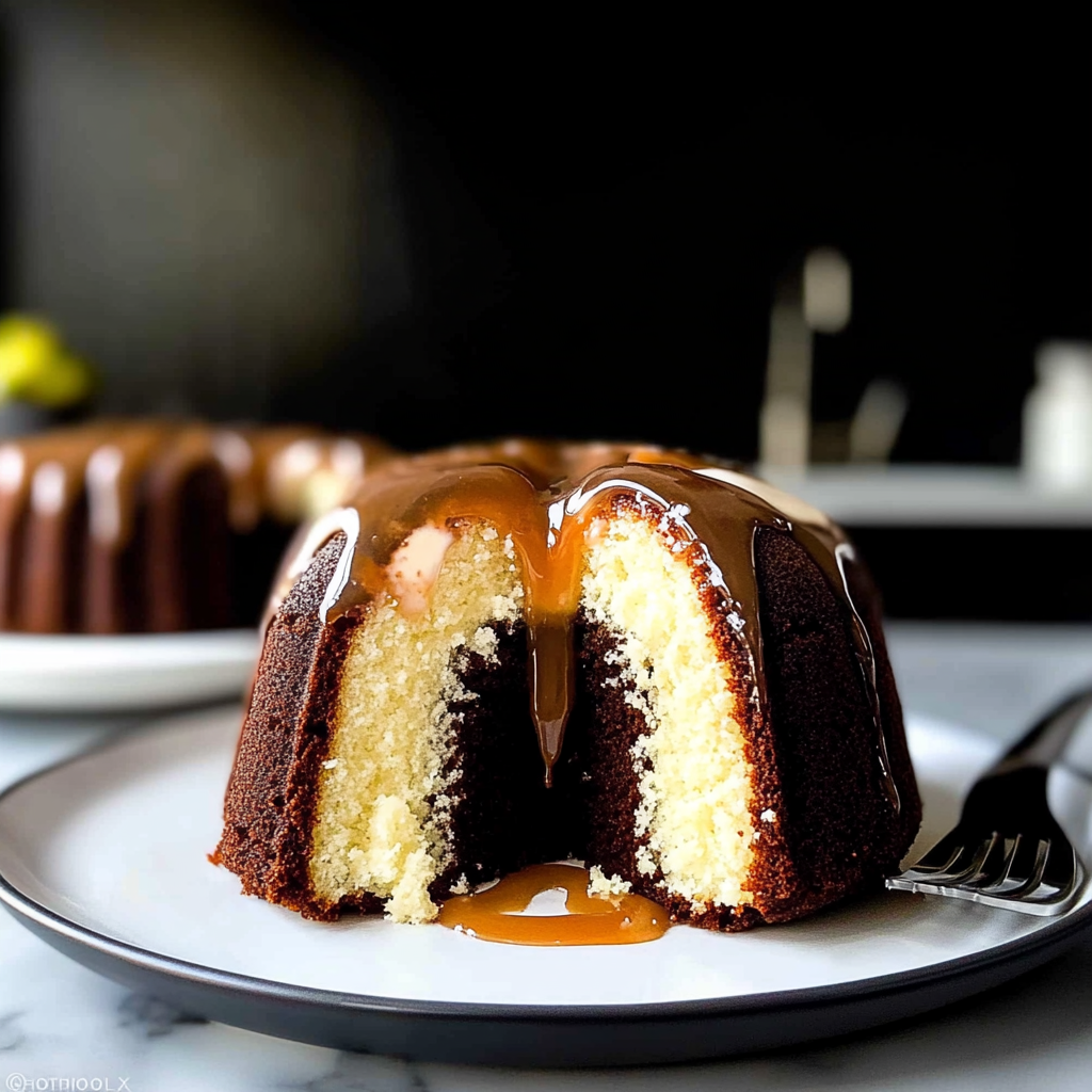 Recipe preparation for Cream Cheese Bundt Cake