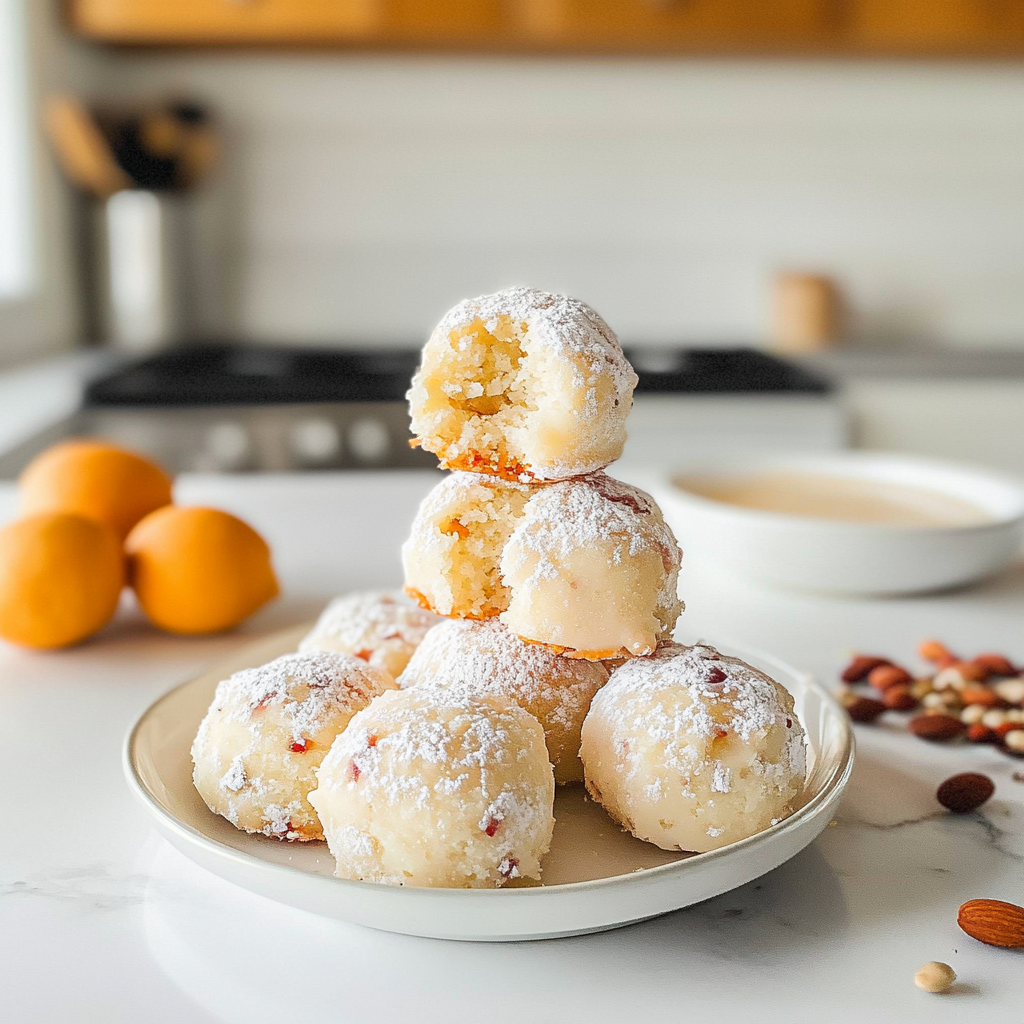 Recipe preparation for Russian Tea Cakes