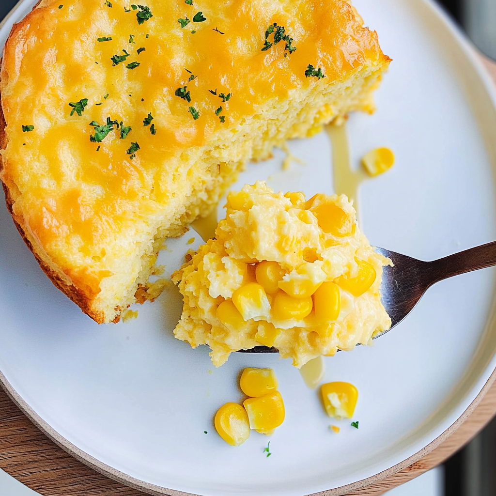 Recipe preparation for Corn Souffle