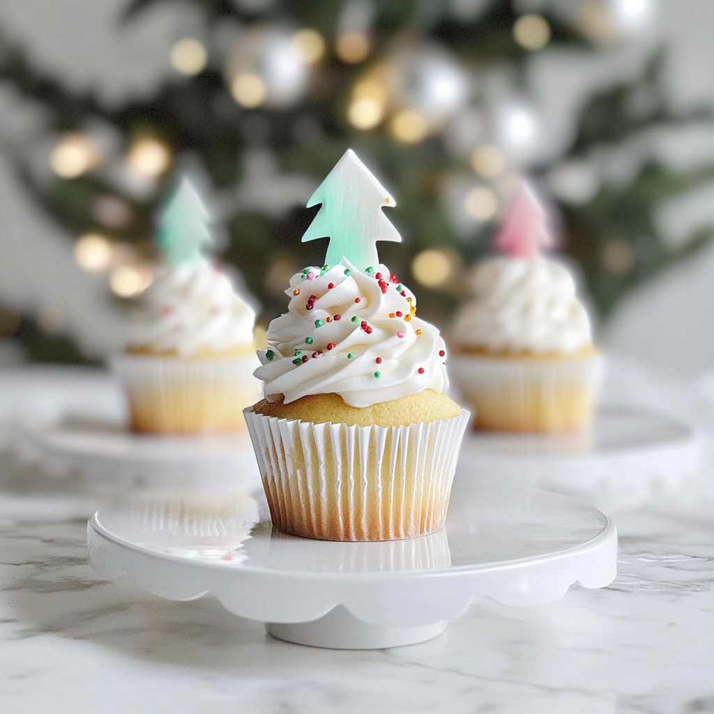 Recipe preparation for Winter Wonderland Design Cupcakes