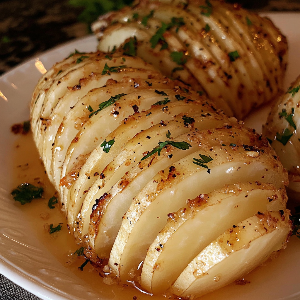 Recipe preparation for Hasselback Turnips