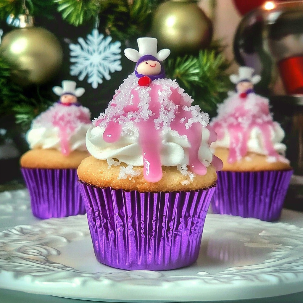 Recipe preparation for Sugar Plum Fairy Cupcakes