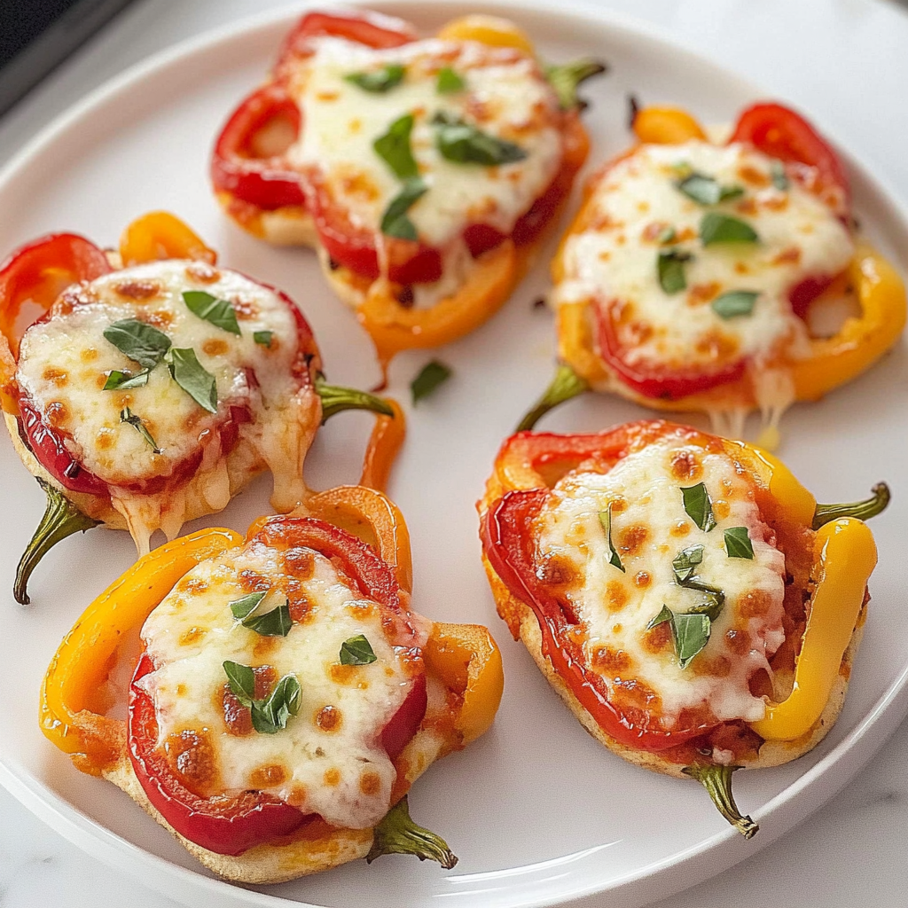 Recipe preparation for Mini Pepper Pizzas
